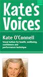 Mobile Screenshot of katesvoices.co.uk