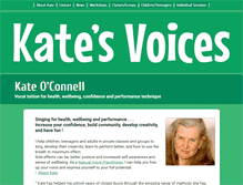 Tablet Screenshot of katesvoices.co.uk